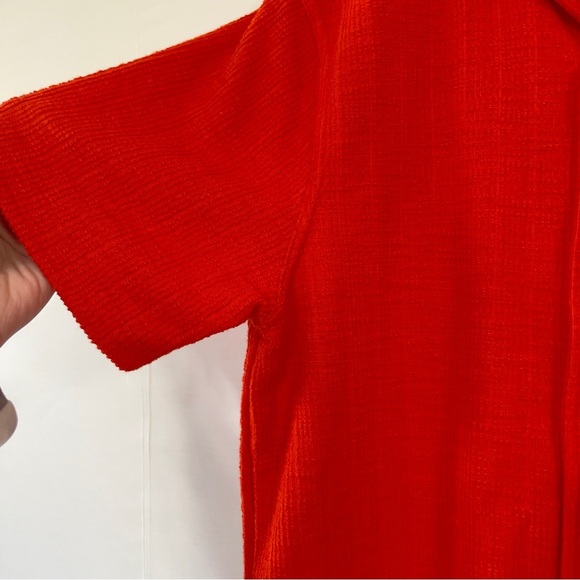 NovaMen Dean Textured Short Sleeve Button Up Men’s Medium Red - Picture 7 of 13